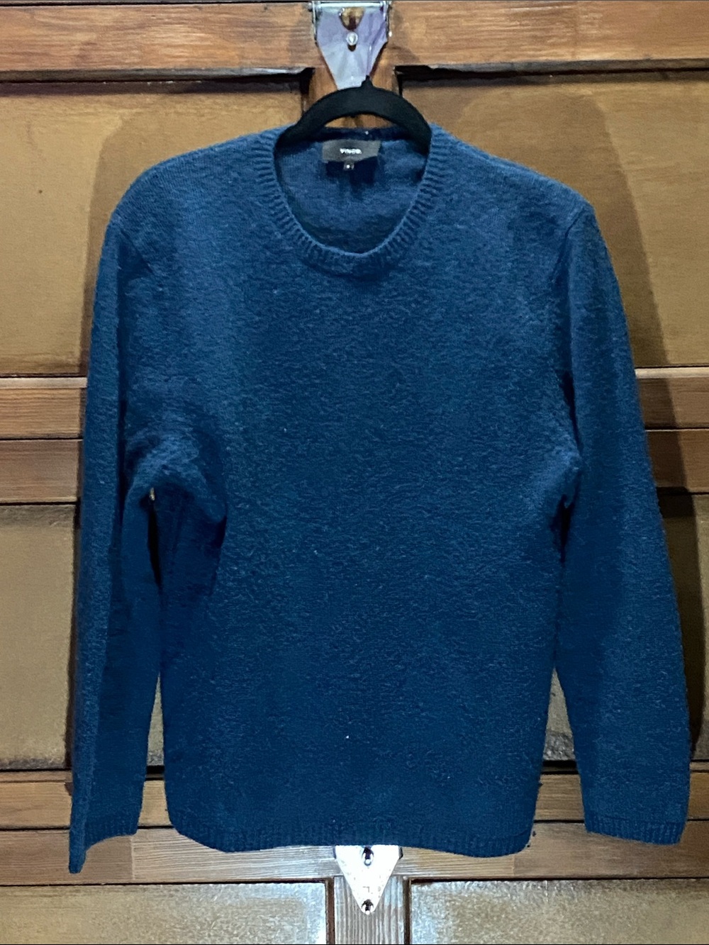 Vince Men's Crewneck Sweater in Navy Blue Sz M